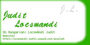 judit locsmandi business card
