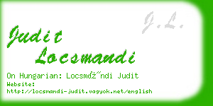 judit locsmandi business card